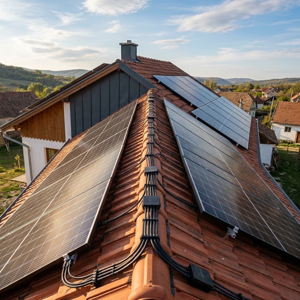 Instalare fotovoltaică 8 kWp – Florești, Cluj